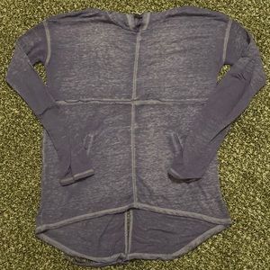 Cute purple long sleeve shirt.